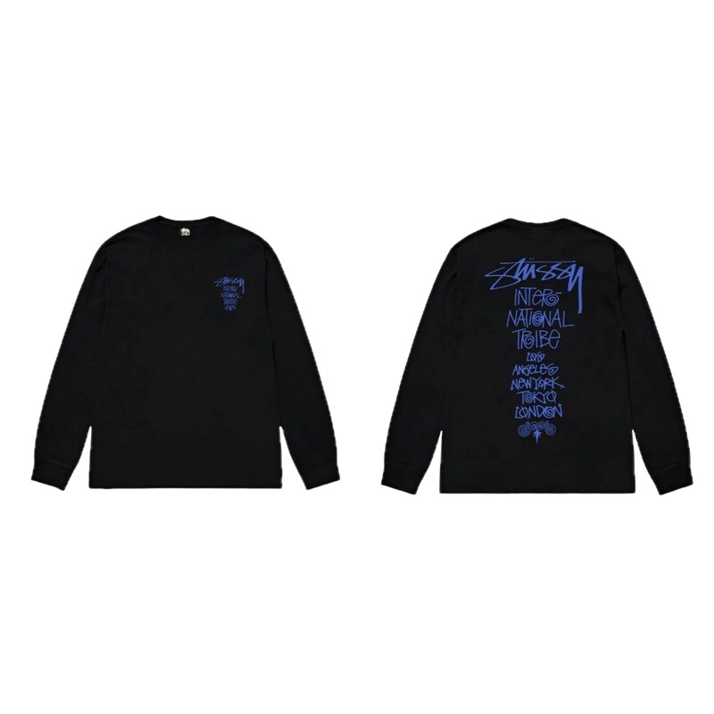 Stussy International Tribal Style Black Long-sleeve