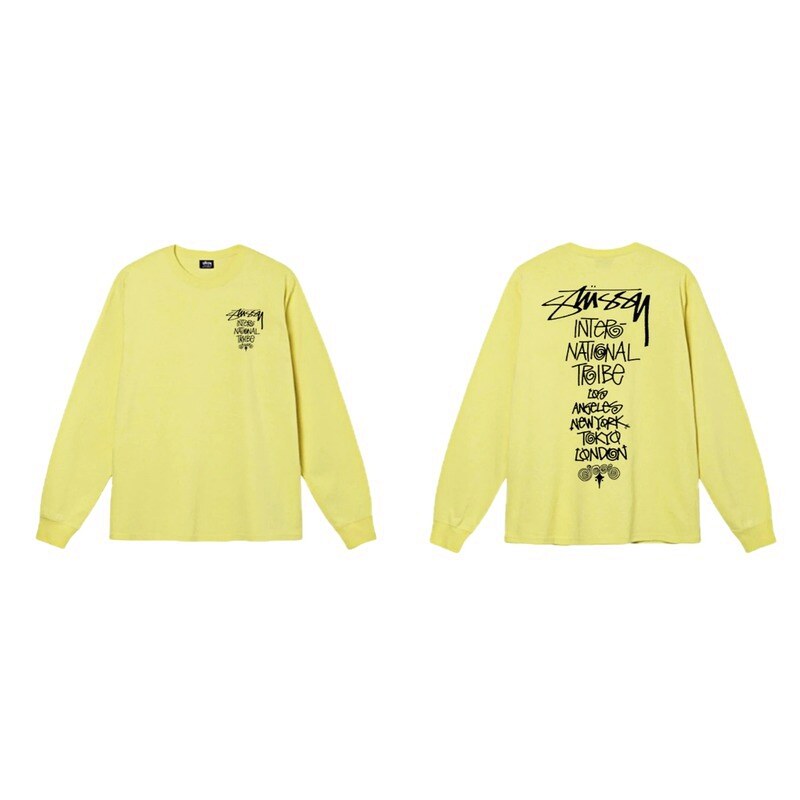 Stussy International Tribal Style Yellow Long-sleeve