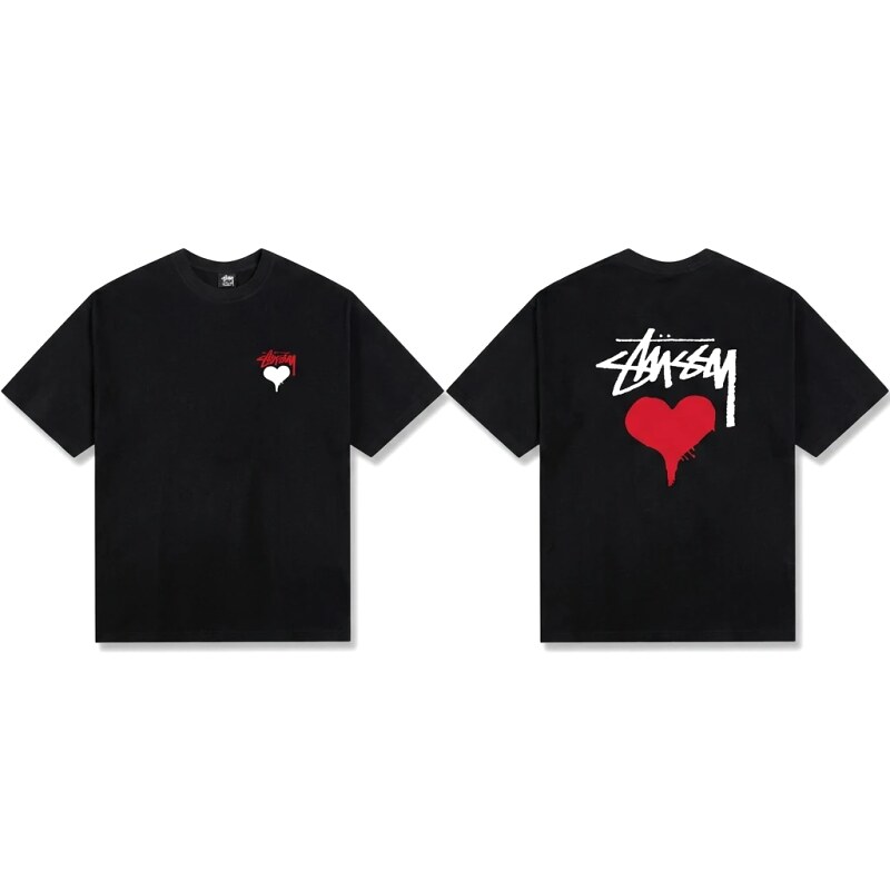 Stussy Love Graffiti Style Black T-shirt