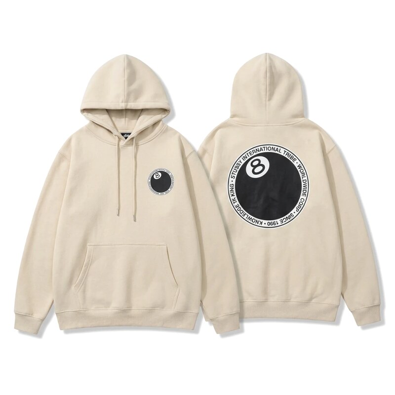 Stussy No.8 Ball Casual Style Sweatshirt