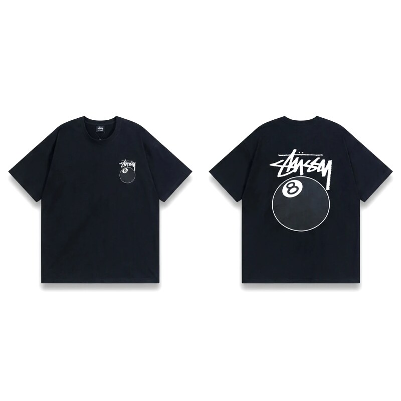 Stussy No.8 Ball Style Black T-shirt