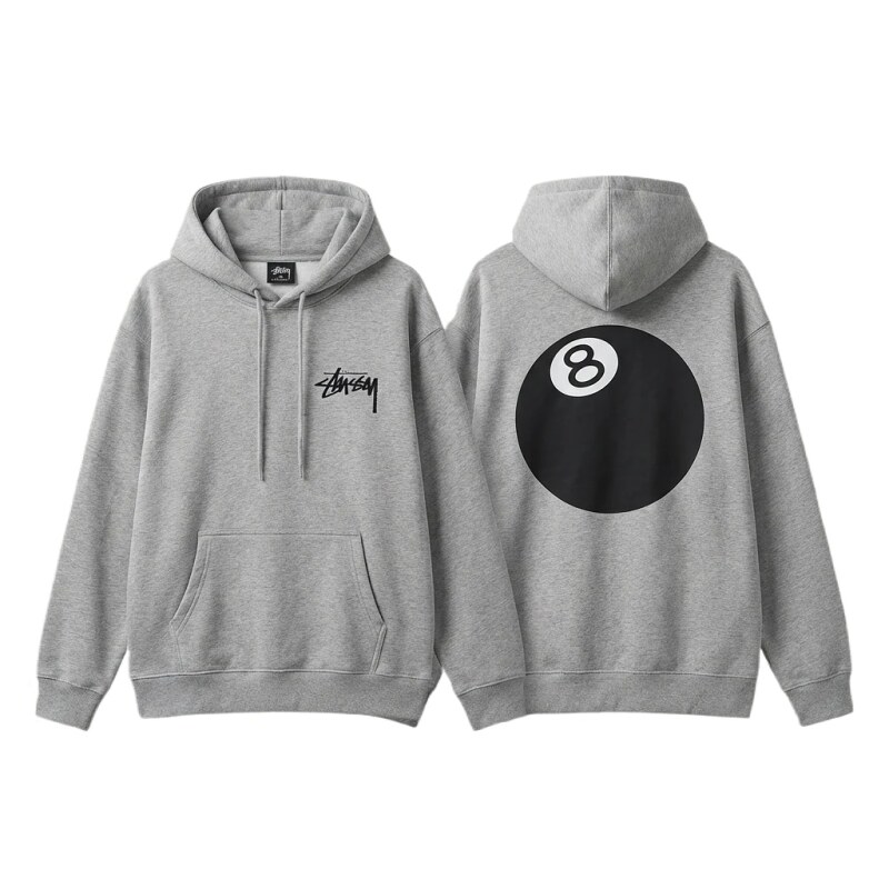 Stussy No.8 Retro Style Hoodie