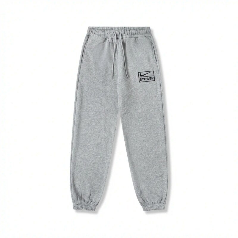 Stussy trendy brand grey casual pants