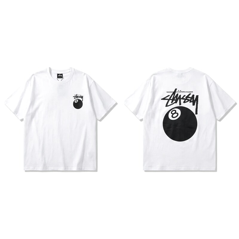 Stussy trendy style white T-shirt