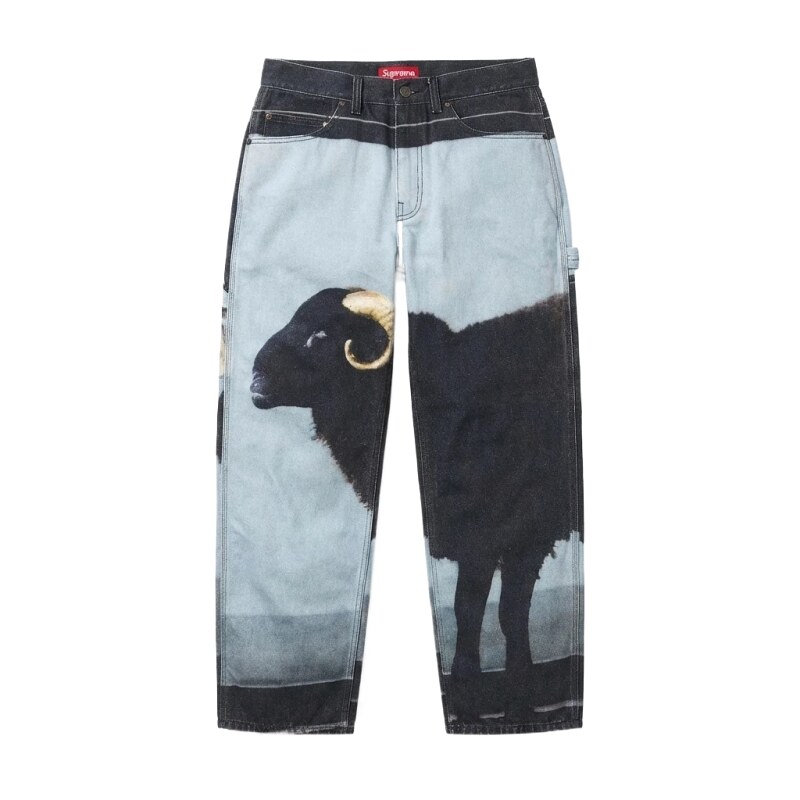Supreme Animal Print Denim Long Pants