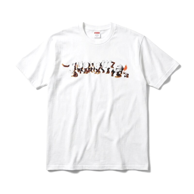Supreme Animal Print Simple White T-shirt