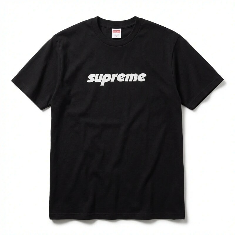 Supreme basic black T-shirt