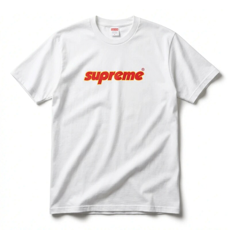 Supreme basic simple white T-shirt