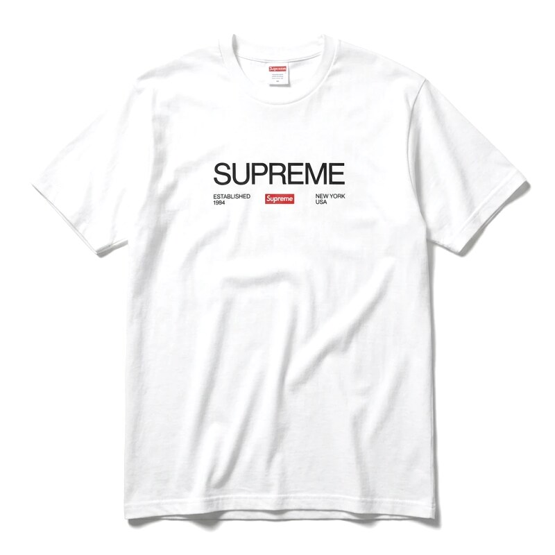 Supreme basic white T-shirt