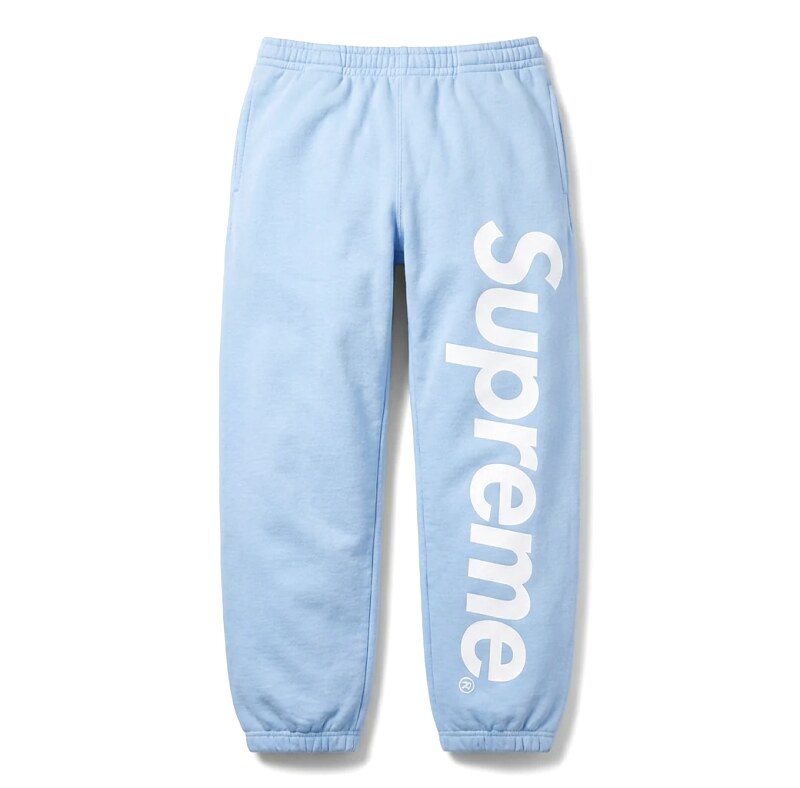 Supreme casual style light blue sweatpants