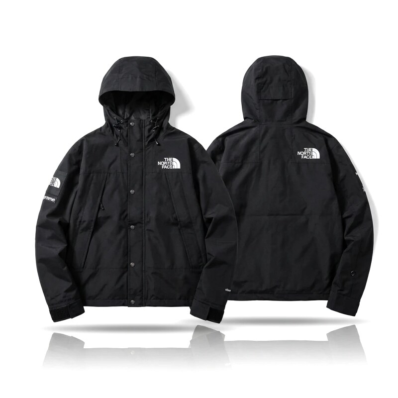 Supreme co-branded black windbreaker