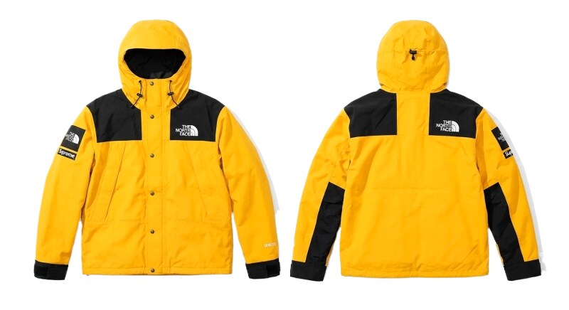 Supreme co-branded outdoor-style yellow coat