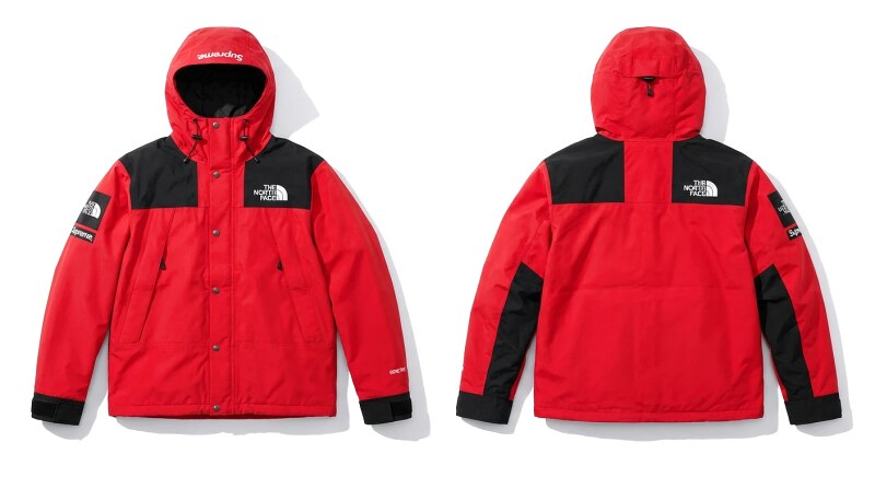 Supreme co-branded red windbreaker