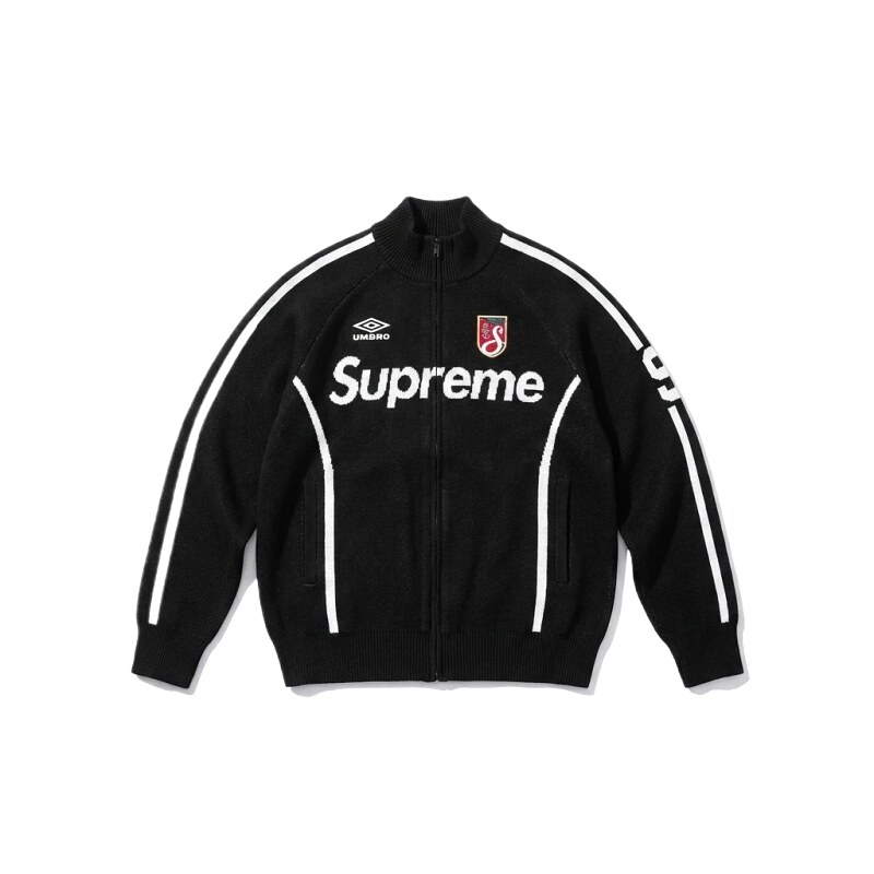 Supreme co-branded sporty black coat