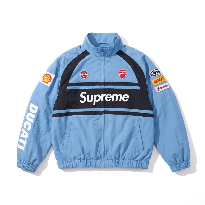 Supreme Co-branded Style Blue Jacket