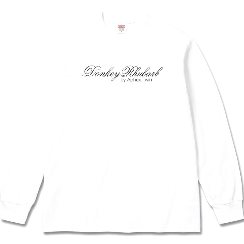 Supreme letter style white long-sleeve