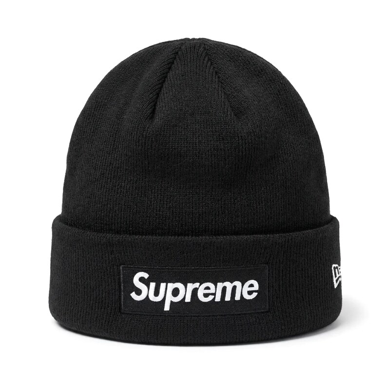 Supreme minimalist style black cold hat