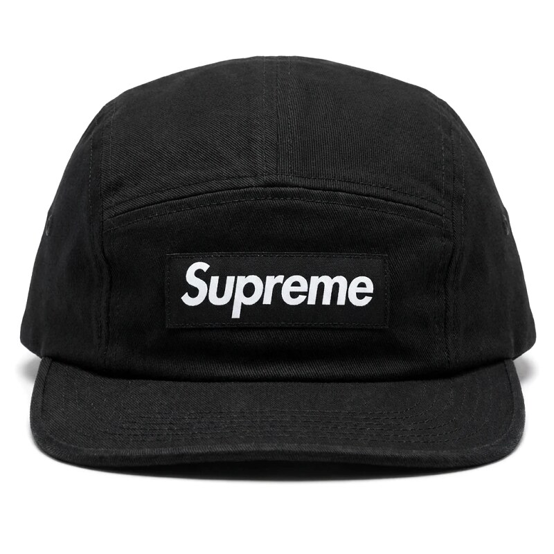 Supreme minimalist style black hat