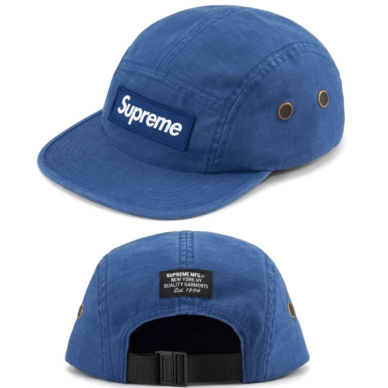Supreme minimalist style blue hat