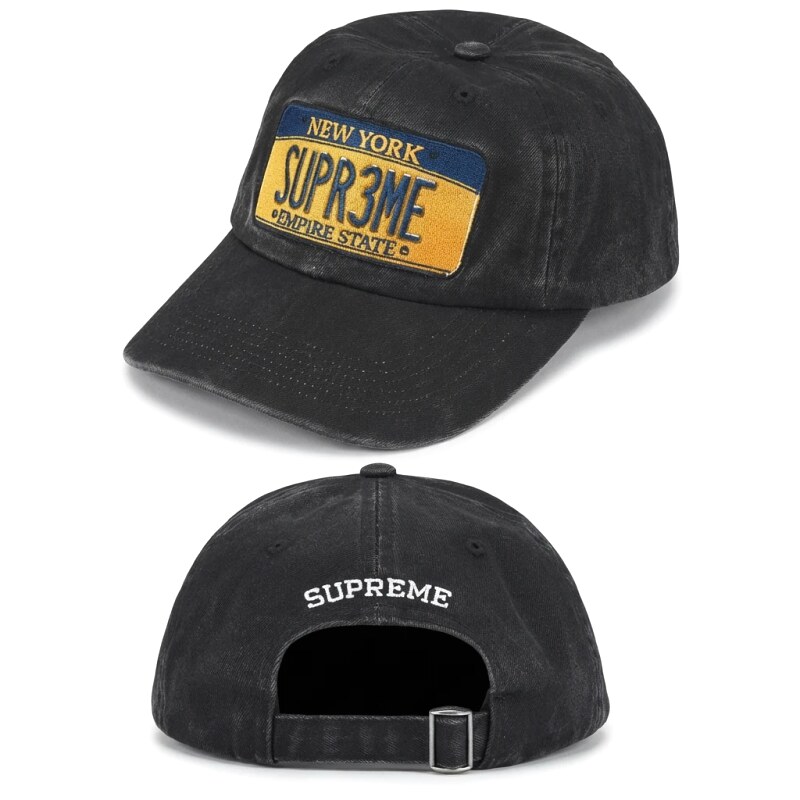 Supreme New York retro-style black hat