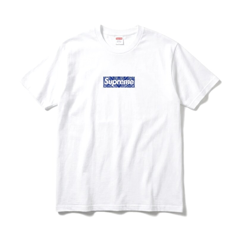 Supreme Print Simple White T-shirt