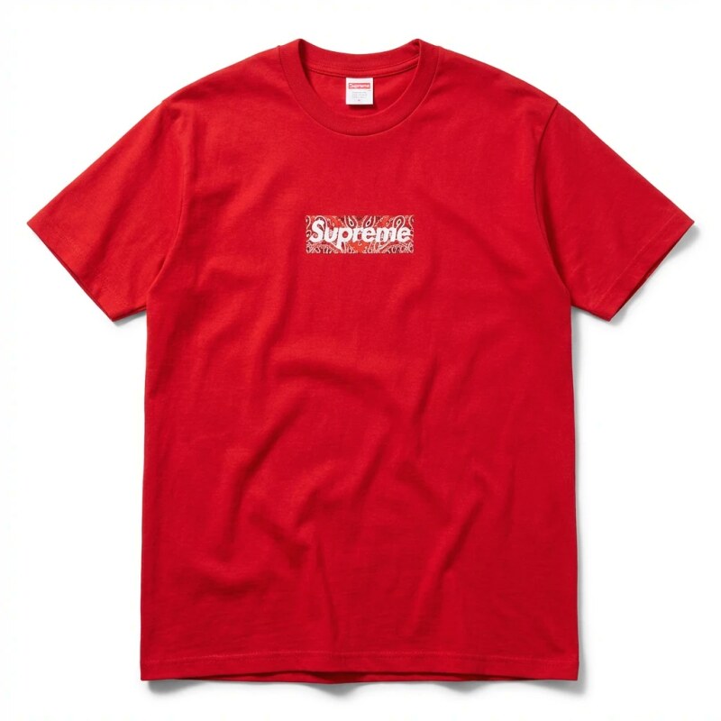 Supreme Printed Trendy Red T-shirt
