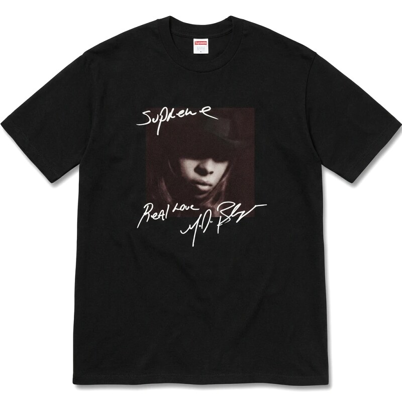 Supreme Real Love Style Black T-shirt