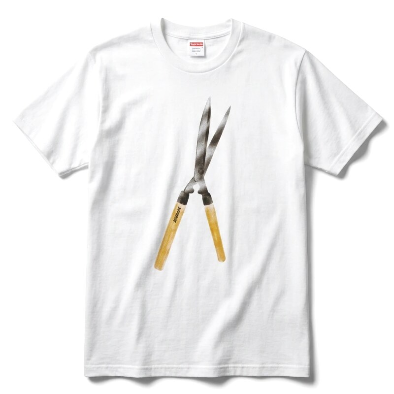 Supreme Scissors Print White T-shirt