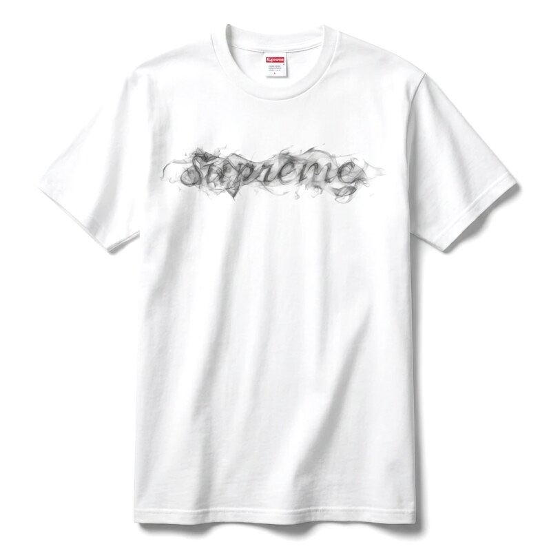 Supreme Smoke Style White T-shirt