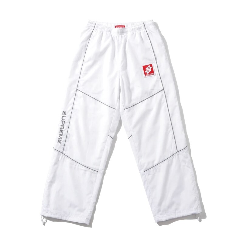 Supreme sporty white long trousers