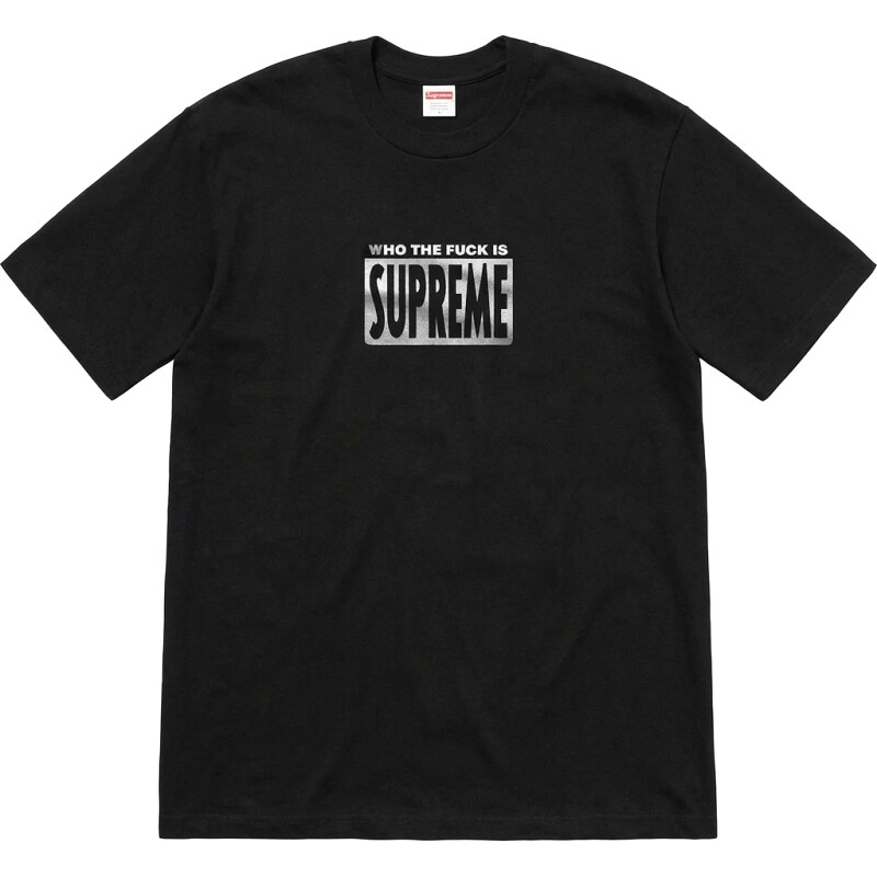 Supreme trendy and cool black short-sleeved shirt