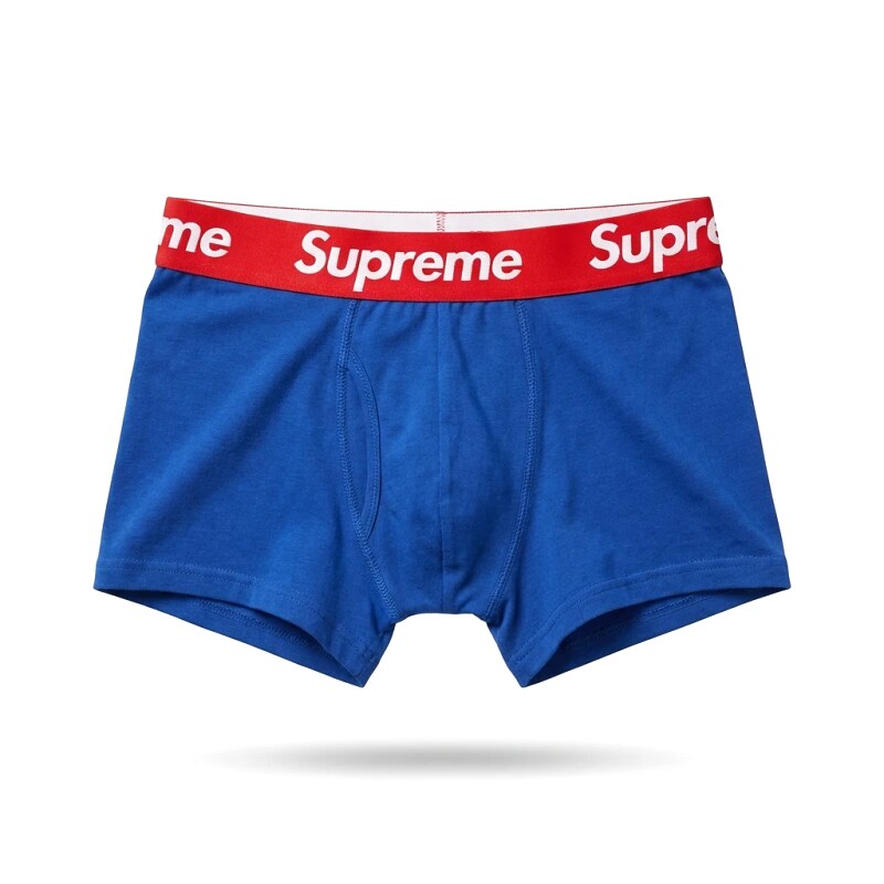 Supreme trendy brand blue underwear