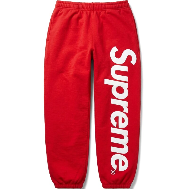 Supreme trendy brand red sweatpants