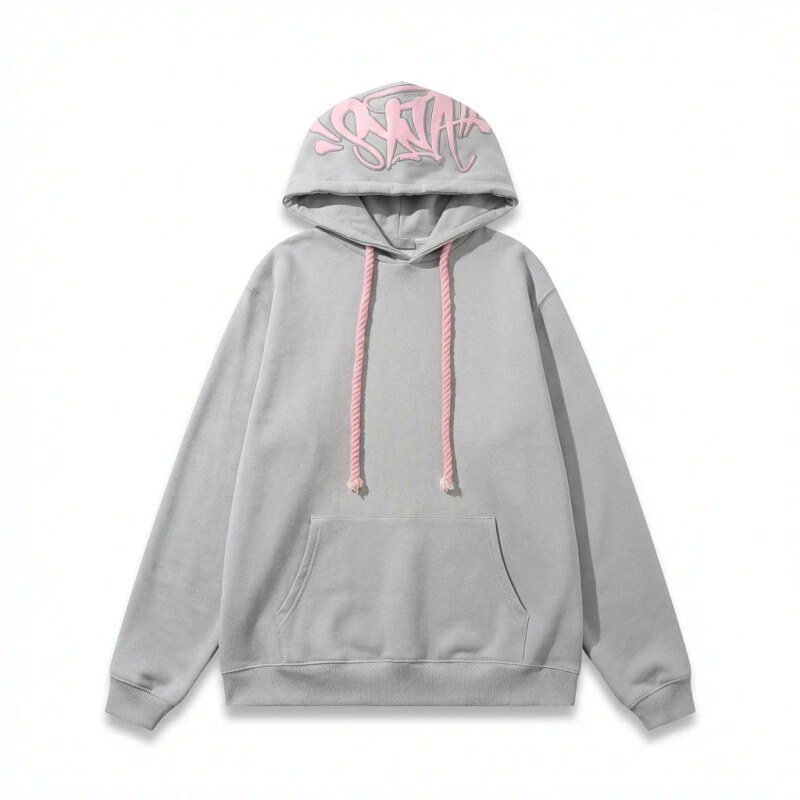 SynaWorld Graffiti Style Light Gray Hoodie