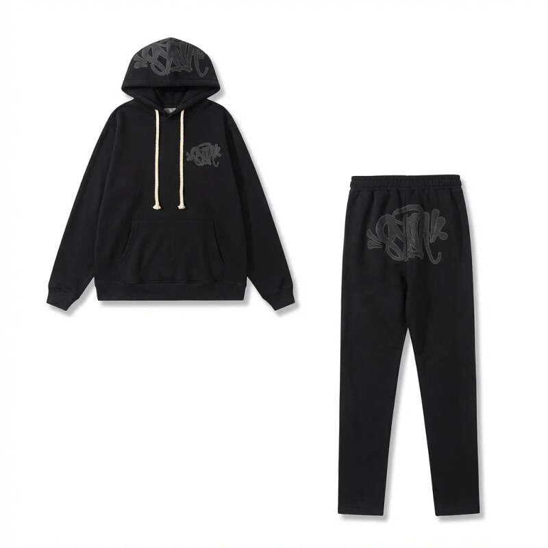 SynaWorld Graffiti Trendy Cool Style Black Suit