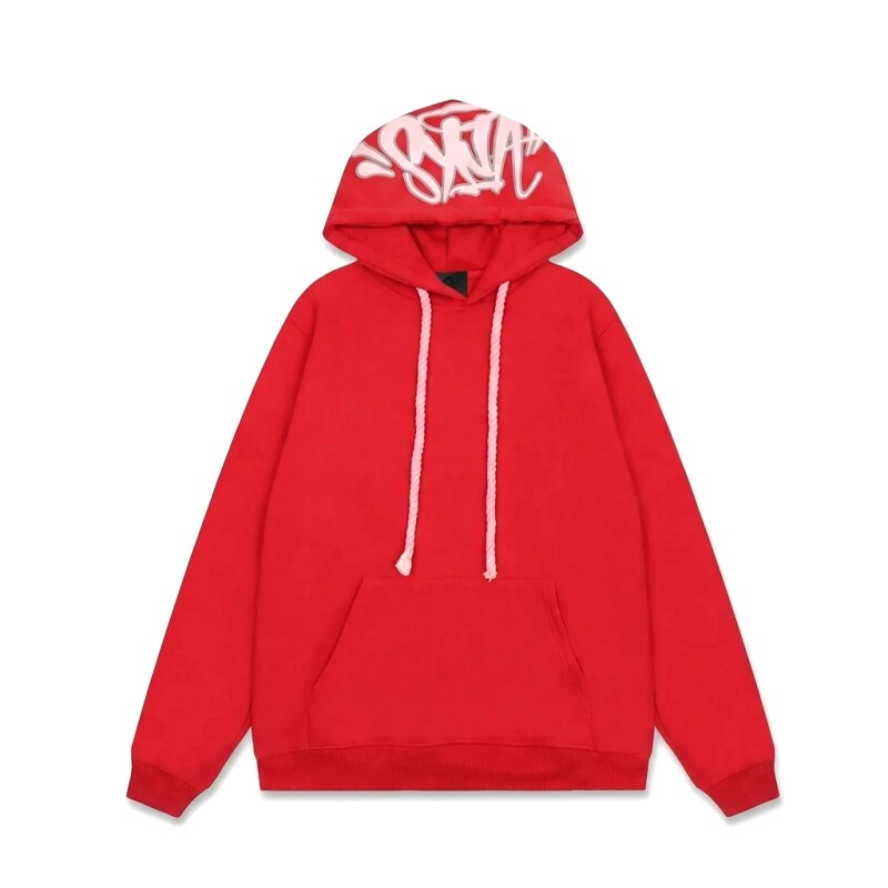 SynaWorld Graffiti Trendy Cool Style Red Hoodie