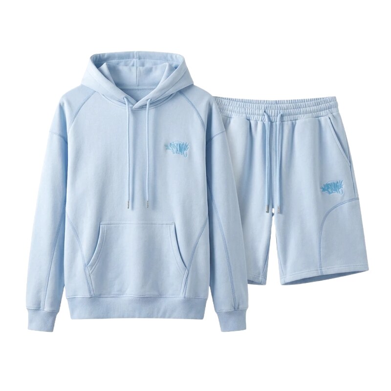 SynaWorld Series Light Blue Casual Sweatshirt