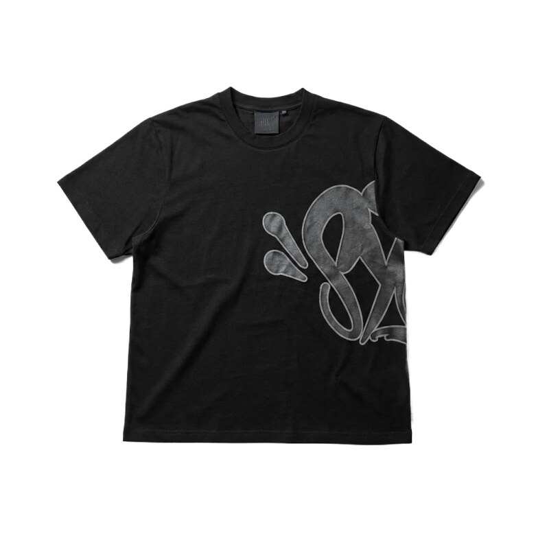 SynaWorld Trendy and Cool Style Black T-shirt