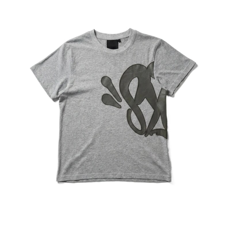 SynaWorld Trendy and Cool Style Gray T-shirt