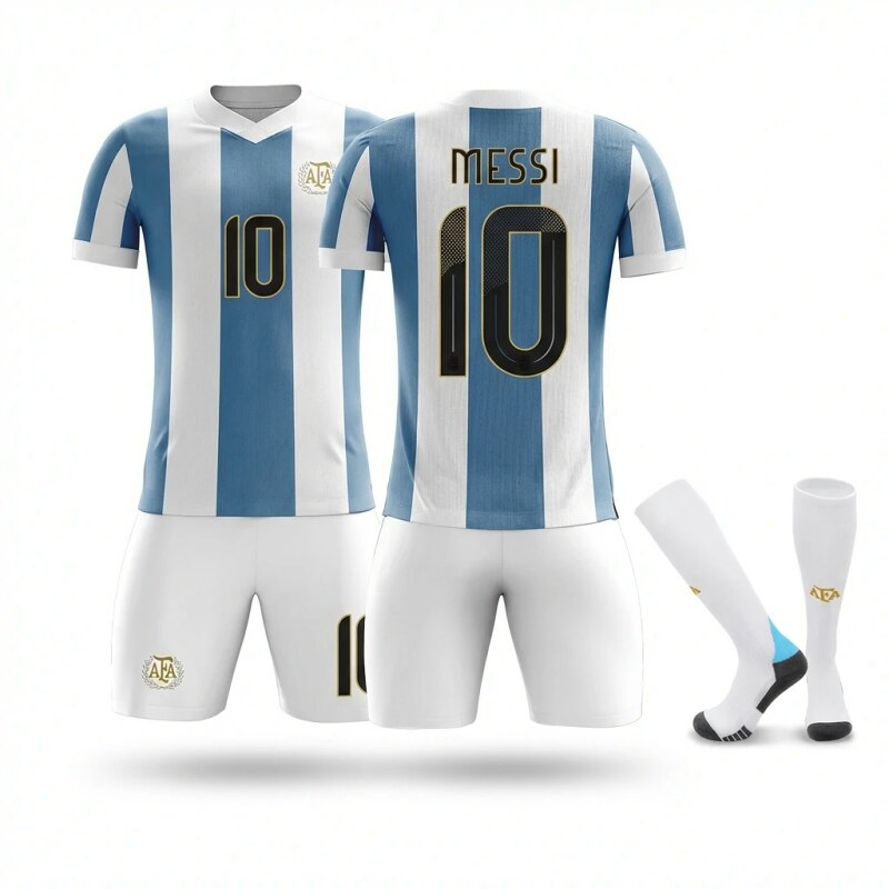 The Argentina blue and white striped Messi jersey