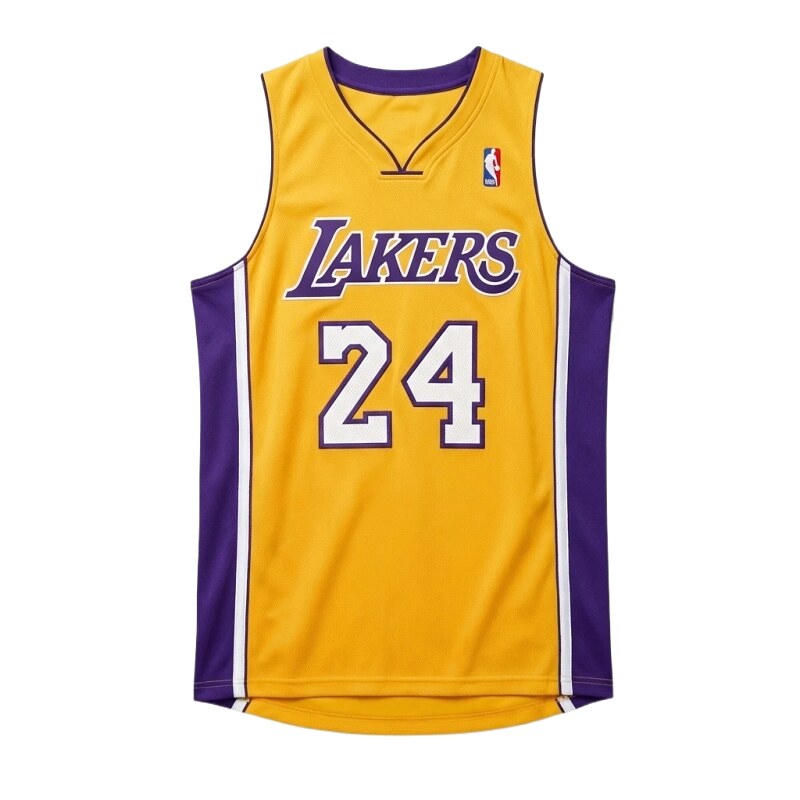 The No. 24 yellow jersey of the Los Angeles Lakers.