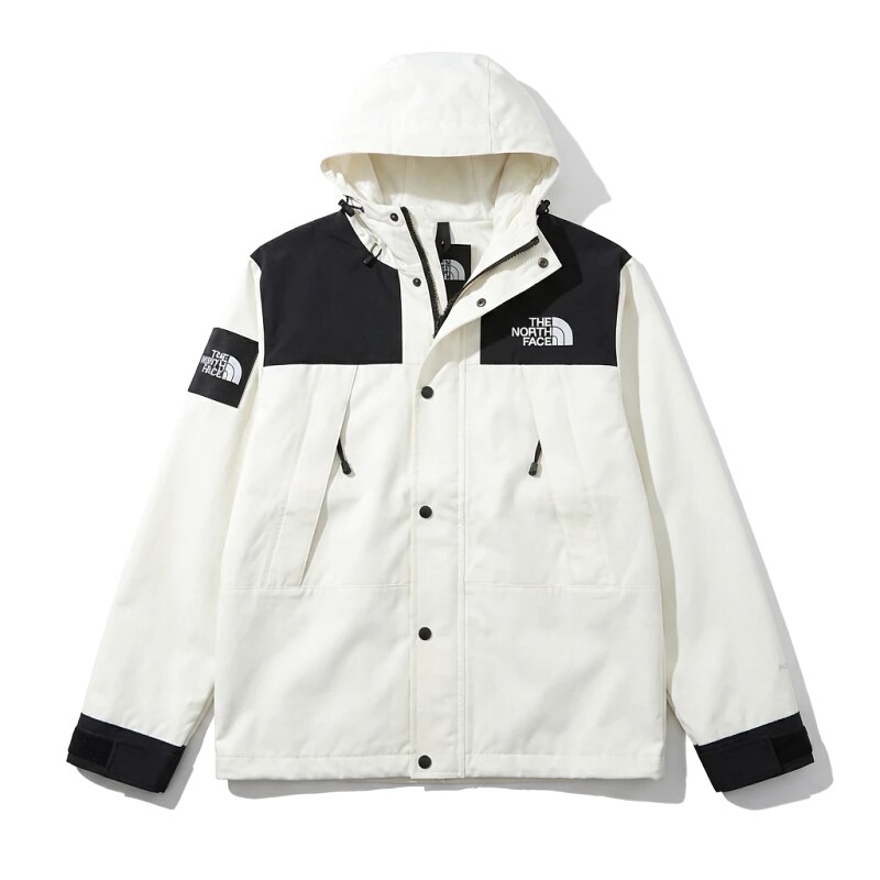 The North Face black-and-white stylish windbreaker
