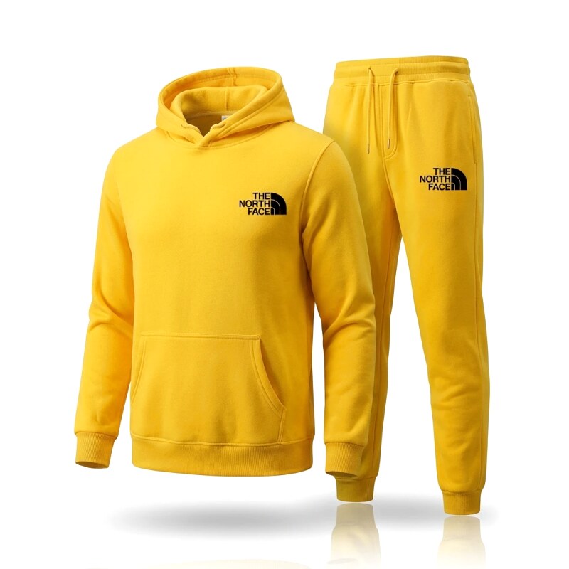 The North Face Casual Yellow Sweatshirt Set