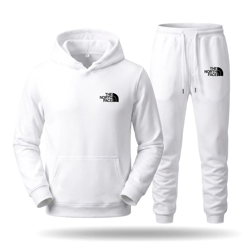 The North Face minimalist style white suit/set/outfit