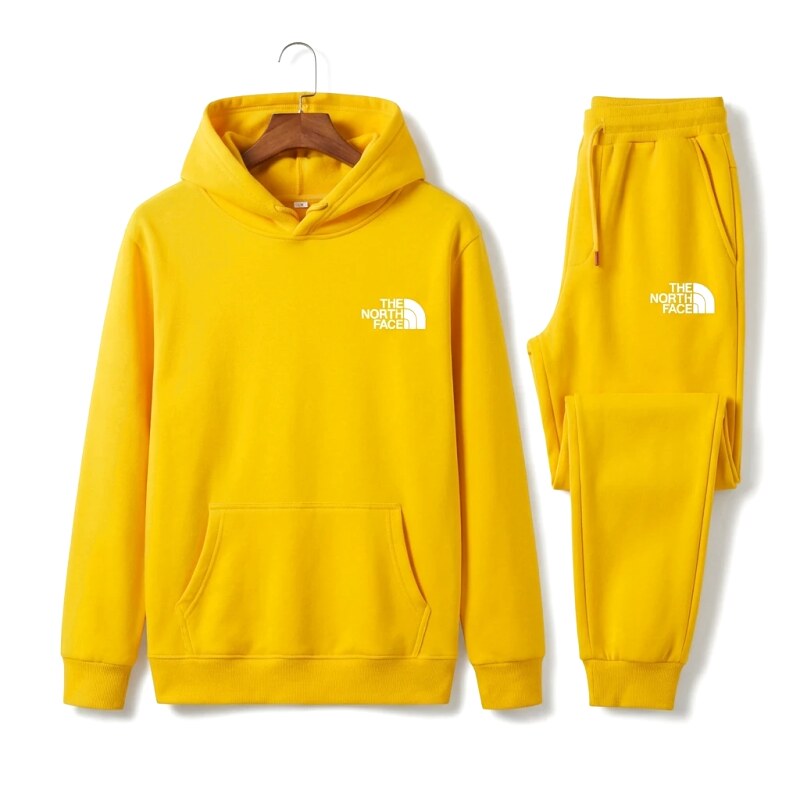 The North Face Plain Style Bright Yellow Set