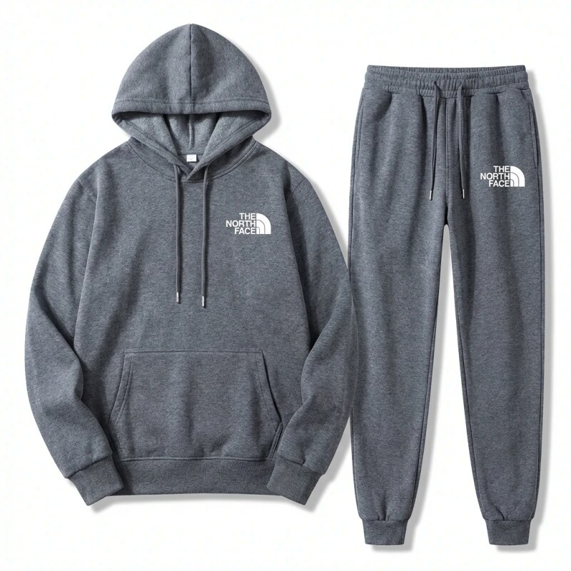The North Face Simple Gray Sportswear Set