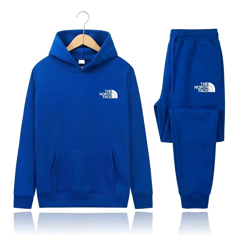 The North Face simple-style blue suit.