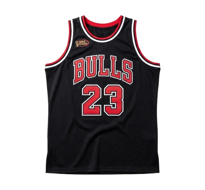 The retro black jersey of the Michael Jordan