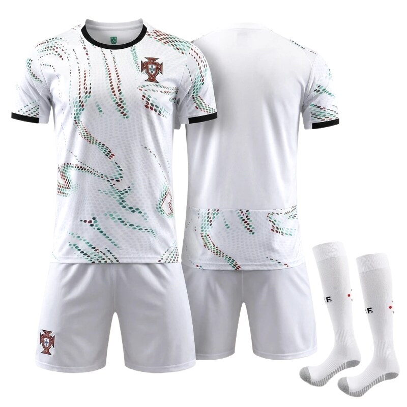 The trendy white of the Portuguese team uniform.