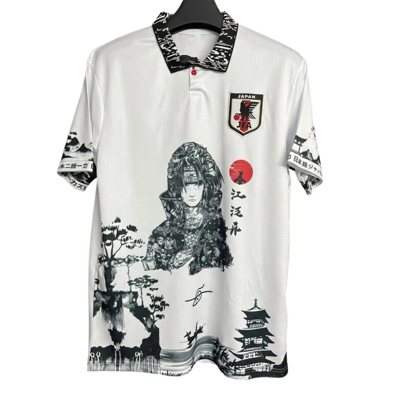 Tokyo Ghoul Black and White Polo Shirt in Japanese Style